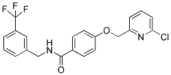 4-[(6-CHLOROPYRIDIN-2-YL)METHOXY]-N-[3-(TRIFLUOROMETHYL)BENZYL]BENZAMIDE Struktur