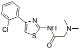 N-[4-(2-CHLOROPHENYL)-1,3-THIAZOL-2-YL]-2-(DIMETHYLAMINO)ACETAMIDE Struktur