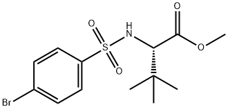 METHYL 2-([(4-BROMOPHENYL)SULFONYL]AMINO)-3,3-DIMETHYLBUTANOATE Struktur