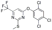 2-(METHYLSULFANYL)-4-(2,4,5-TRICHLOROPHENOXY)-6-(TRIFLUOROMETHYL)PYRIMIDINE Struktur