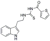 N-(((2-INDOL-3-YLETHYL)AMINO)THIOXOMETHYL)-2-THIENYLFORMAMIDE Struktur