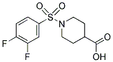 1-[(3,4-DIFLUOROPHENYL)SULFONYL]PIPERIDINE-4-CARBOXYLIC ACID Struktur