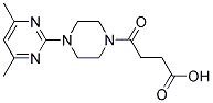 4-[4-(4,6-DIMETHYLPYRIMIDIN-2-YL)PIPERAZIN-1-YL]-4-OXOBUTANOIC ACID Struktur