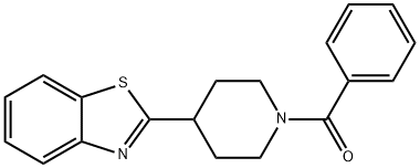 [4-(1,3-BENZOTHIAZOL-2-YL)PIPERIDINO](PHENYL)METHANONE Struktur