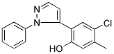 5-(5-CHLORO-2-HYDROXY-4-METHYLPHENYL)-1-PHENYLPYRAZOLE Struktur