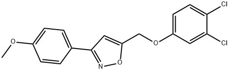 4-(5-[(3,4-DICHLOROPHENOXY)METHYL]-3-ISOXAZOLYL)PHENYL METHYL ETHER Struktur