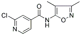 2-CHLORO-N-(3,4-DIMETHYLISOXAZOL-5-YL)ISONICOTINAMIDE Struktur