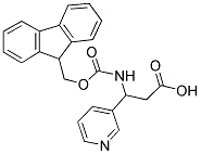 3-(9 H-FLUOREN-9-YLMETHOXYCARBONYLAMINO)-3-PYRIDIN-3-YL-PROPIONIC ACID Struktur