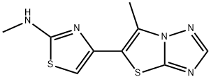 N-METHYL-4-(6-METHYL[1,3]THIAZOLO[3,2-B][1,2,4]TRIAZOL-5-YL)-1,3-THIAZOL-2-AMINE Struktur