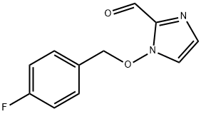 1-[(4-FLUOROBENZYL)OXY]-1H-IMIDAZOLE-2-CARBALDEHYDE Struktur