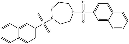 1,4-BIS(2-NAPHTHYLSULFONYL)-1,4-DIAZAPERHYDROEPINE Struktur