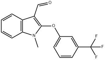 1-METHYL-2-[3-(TRIFLUOROMETHYL)PHENOXY]-1H-INDOLE-3-CARBALDEHYDE Struktur