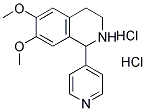 6,7-DIMETHOXY-1-(4-PYRIDYL)-1,2,3,4-TETRAHYDRO-ISOQUINOLINE DIHYDROCHLORIDE Struktur