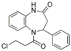 5-(3-CHLOROPROPANOYL)-4-PHENYL-1,3,4,5-TETRAHYDRO-2H-1,5-BENZODIAZEPIN-2-ONE Struktur