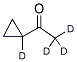 CYCLOPROPYL-1-D1 METHYL-D3 KETONE Struktur