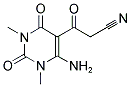 3-(6-AMINO-1,3-DIMETHYL-2,4-DIOXO-1,2,3,4-TETRAHYDRO-5-PYRIMIDINYL)-3-OXOPROPANENITRILE Struktur