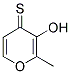 3-HYDROXY-2-METHYL-4H-PYRAN-4-THIONE Struktur