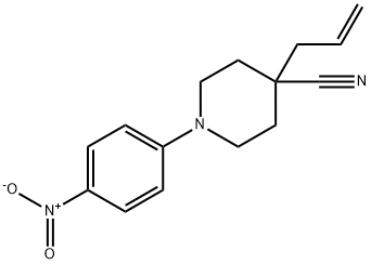 4-ALLYL-1-(4-NITROPHENYL)-4-PIPERIDINECARBONITRILE Struktur