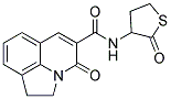 1,2-DIHYDRO-N-(4,5-DIHYDRO-2(3H)-THIOPHENON-3-YL)-4-OXO-PYRROLO[3,2,1-IJ]QUINOLINE-5-CARBOXAMIDE Struktur