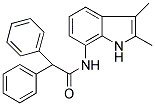 N-(2,3-DIMETHYL-(1H)-INDOL-7-YL)-2,2-DIPHENYLACETAMIDE Struktur