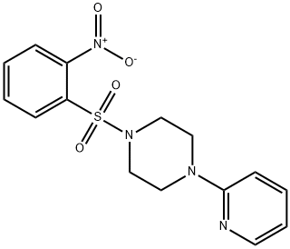 2-NITRO-1-((4-(2-PYRIDYL)PIPERAZINYL)SULFONYL)BENZENE Struktur