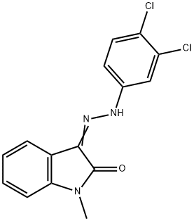 1-METHYL-1H-INDOLE-2,3-DIONE 3-[N-(3,4-DICHLOROPHENYL)HYDRAZONE] Struktur