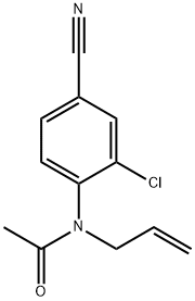 N-ALLYL-N-(4-CYANO-2-CHLOROPHENYL)ACETAMIDE Struktur