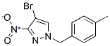 4-BROMO-1-(4-METHYL-BENZYL)-3-NITRO-1H-PYRAZOLE Struktur