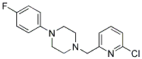 1-[(6-CHLOROPYRIDIN-2-YL)METHYL]-4-(4-FLUOROPHENYL)PIPERAZINE Struktur