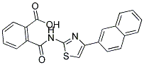 2-(([4-(2-NAPHTHYL)-1,3-THIAZOL-2-YL]AMINO)CARBONYL)BENZOIC ACID Struktur