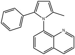 8-(2-METHYL-5-PHENYL-1H-PYRROL-1-YL)QUINOLINE Struktur