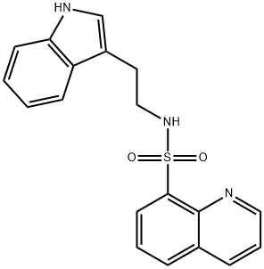 N-[2-(1H-INDOL-3-YL)ETHYL]-8-QUINOLINESULFONAMIDE Struktur