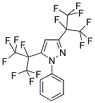 3,5-BIS(HEPTAFLUOROISOPROPYL)-1-(PHENYL)PYRAZOLE Struktur