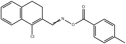 4-CHLORO-3-(([(4-METHYLBENZOYL)OXY]IMINO)METHYL)-1,2-DIHYDRONAPHTHALENE Struktur