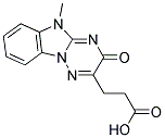 3-(5-METHYL-3-OXO-3,5-DIHYDRO[1,2,4]TRIAZINO[2,3-A]BENZIMIDAZOL-2-YL)PROPANOIC ACID Struktur