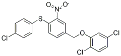 1-[(4-CHLOROPHENYL)SULFANYL]-4-[(2,5-DICHLOROPHENOXY)METHYL]-2-NITROBENZENE Struktur