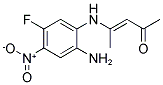 4-(2-AMINO-5-FLUORO-4-NITROANILINO)PENT-3-EN-2-ONE Struktur