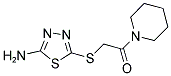 5-[(2-OXO-2-PIPERIDIN-1-YLETHYL)THIO]-1,3,4-THIADIAZOL-2-AMINE Struktur