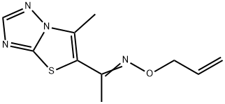 1-(6-METHYL[1,3]THIAZOLO[3,2-B][1,2,4]TRIAZOL-5-YL)-1-ETHANONE O-ALLYLOXIME Struktur