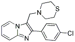 2-(4-CHLOROPHENYL)-3-(1,4-THIAZINAN-4-YLMETHYL)IMIDAZO[1,2-A]PYRIDINE Struktur