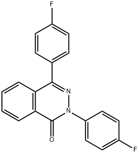 2,4-BIS(4-FLUOROPHENYL)-1(2H)-PHTHALAZINONE Struktur