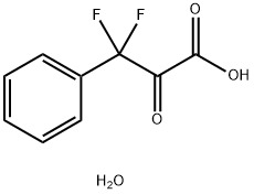 3,3-DIFLUORO-3-PHENYL-2-OXOPROPIONIC ACID MONOHYDRATE Struktur