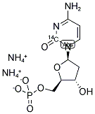 2'-DEOXYCYTIDINE 5'-MONOPHOSPHATE, DIAMMONIUM SALT, [2-14C]- Struktur