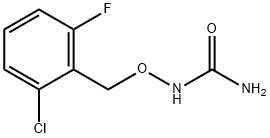 N-[(2-CHLORO-6-FLUOROBENZYL)OXY]UREA Struktur