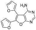 5,6-DI-2-FURYLFURO[2,3-D]PYRIMIDIN-4-AMINE Struktur