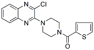 [4-(3-CHLOROQUINOXALIN-2-YL)PIPERAZINO](2-THIENYL)METHANONE Struktur