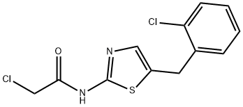 2-CHLORO-N-[5-(2-CHLOROBENZYL)-1,3-THIAZOL-2-YL]ACETAMIDE Struktur