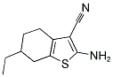 2-AMINO-6-ETHYL-4,5,6,7-TETRAHYDRO-BENZO[B]THIOPHENE-3-CARBONITRILE Struktur