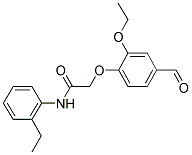 2-(2-ETHOXY-4-FORMYLPHENOXY) ACETIC ACID, N-(2-ETHYLPHENYL)AMIDE Struktur