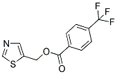 1,3-THIAZOL-5-YLMETHYL 4-(TRIFLUOROMETHYL)BENZENECARBOXYLATE Struktur